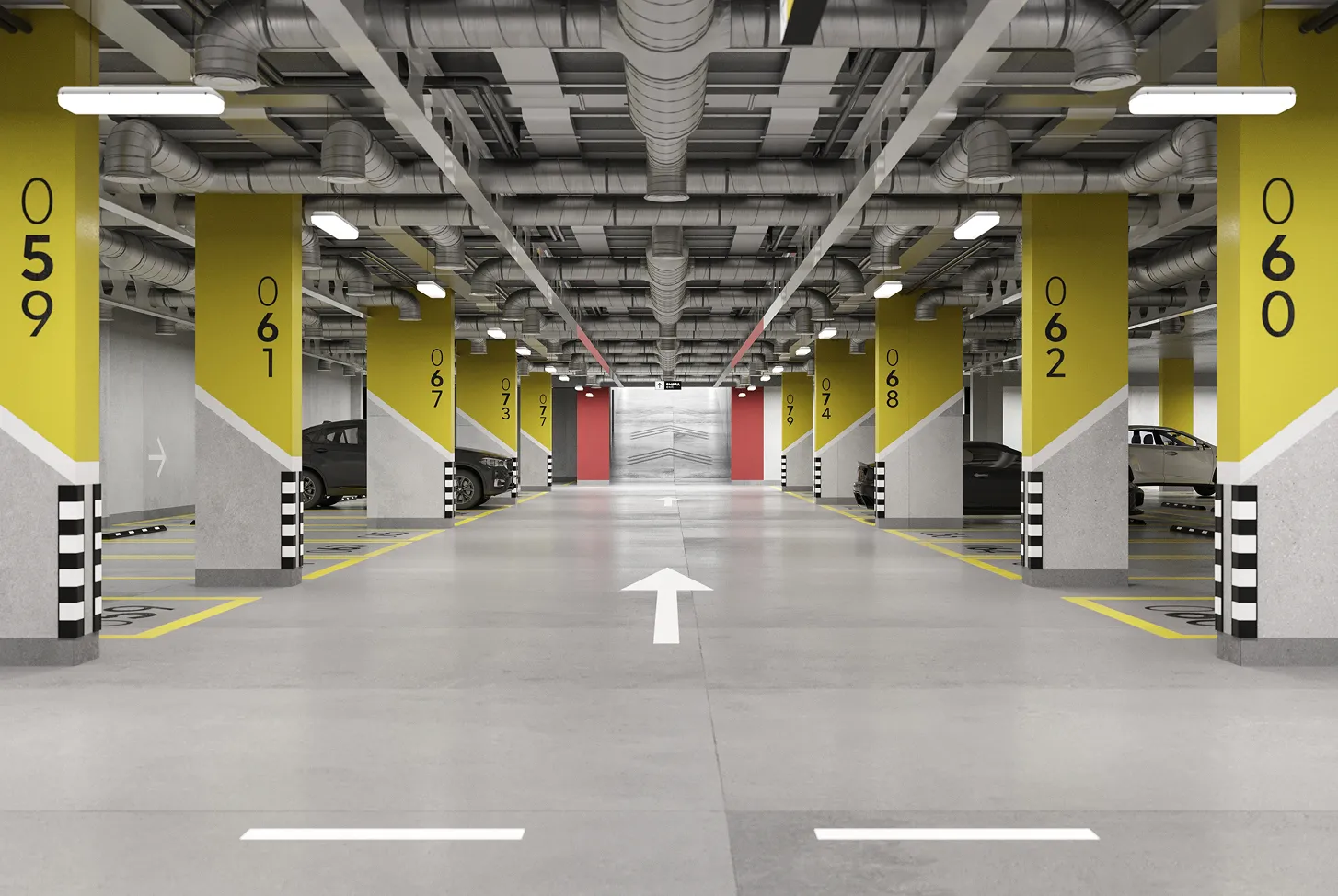 В подземном мире баланс спрятались современный паркинг и кладовые для жителей